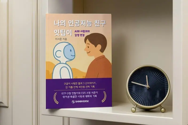 '나의 인공지능 친구 잇팁이'의 실물과 가까운 책의 사진.