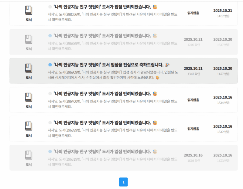 Pemberitahuan yang menyambut masuknya buku 'Teman AI-ku Ittipi' dan pesan-pesan penolakan.