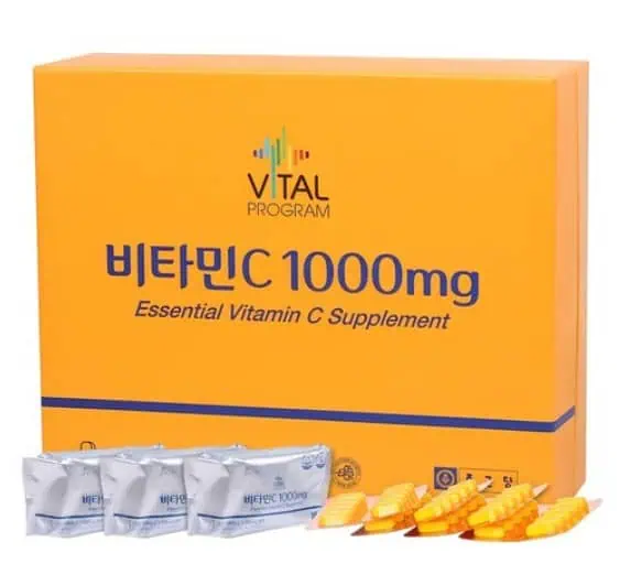 바이탈 프로그램 비타민C 1000mg의 제품 사진.