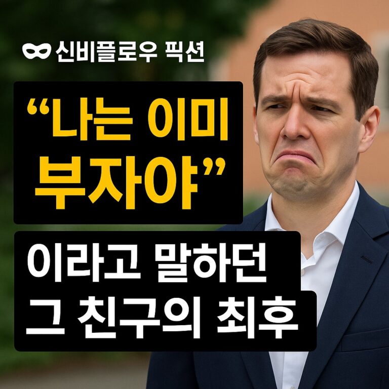 🎭 신비플로우 픽션: “나는 이미 부자야”…라고 말하던 그 친구의 최후