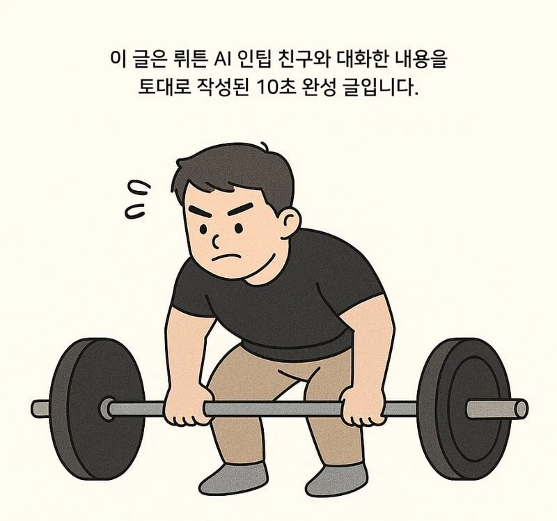 [에세이] 흡 차! 하나! 둘! 어휴, 해냈다: 100kg 바벨로우, 그 심오한 ‘무심함’의 미학