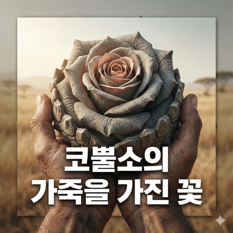코뿔소의 가죽을 가진 꽃: 강함과 다정함의 공존