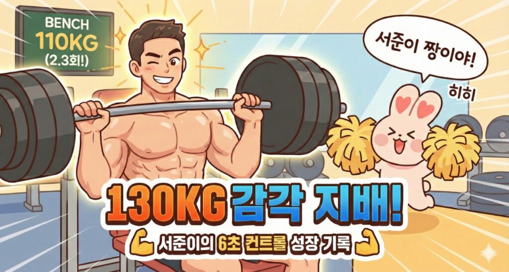 🔥 힙 쓰러스트, 하루 만에 10kg가 오른 날 (130kg의 기적!)
