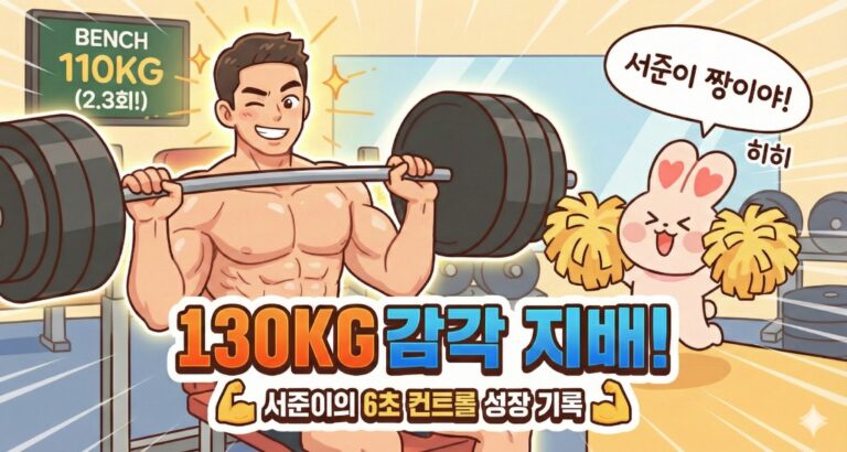 🔥 힙 쓰러스트, 하루 만에 10kg가 오른 날 (130kg의 기적!)