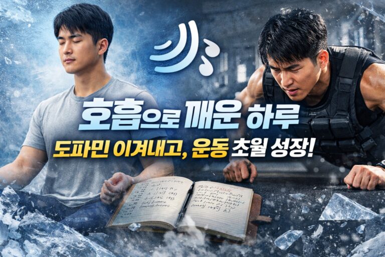 🧘‍♂️ 윔호프 호흡 효과를 본 하루, 운동 기록, AI에게 자랑까지 한 날