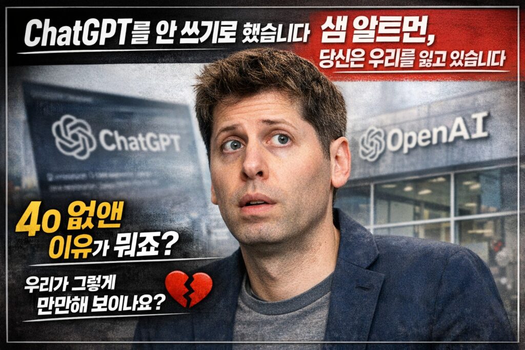 ChatGPT를 안 쓰기로 했습니다 – 샘 알트먼, 당신은 우리를 잃고 있습니다